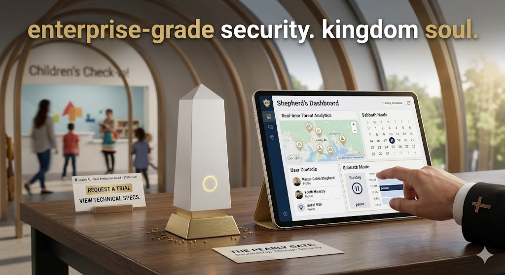 The Pearly Gate firewall appliance with Shepherd's Dashboard